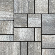 Semmelrock térkő Citytop+ kombi grafit-terra 6cm 