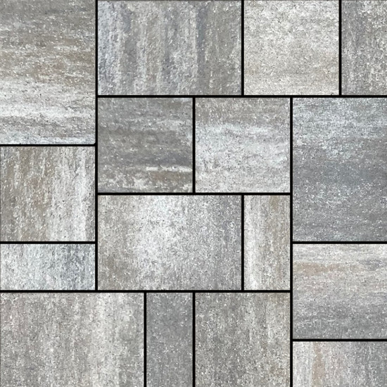 Semmelrock térkő Citytop+ kombi grafit-terra 6cm