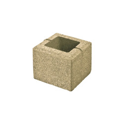 Semmelrock félkő Rivago világos beige 20x20x16 cm