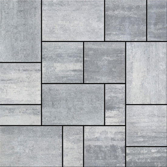 Semmelrock térkő Citytop+ kombi szürke-fehér 6cm