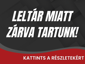 Leltározás miatt telephelyeink nyitvatartása eltérhet!