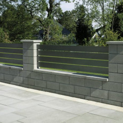 Semmelrock fedlap Rivago középszürke 47x27x5 cm