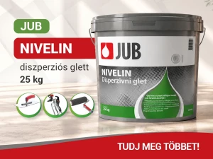 JUB NIVELIN diszperziós glett: egyszerűbb út a sima, egyenletes felülethez