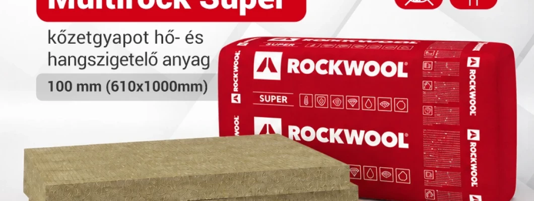 ROCKWOOL Multirock Super: hő- és hangszigetelés egyetlen termékben