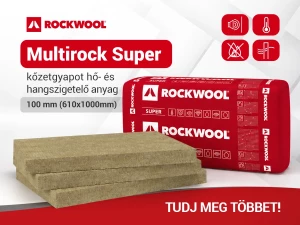 ROCKWOOL Multirock Super: hő- és hangszigetelés egyetlen termékben