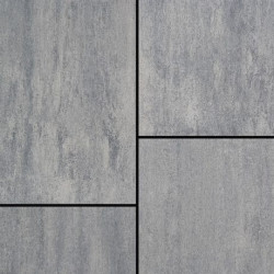 Semmelrock térkő Citytop Grande Kombi grafit-ezüst 6 cm 