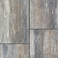 Semmelrock térkő Citytop Grande Kombi grafit-terra 6 cm 