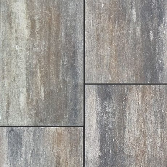 Semmelrock térkő Citytop Grande Kombi grafit-terra 6 cm