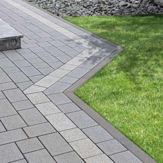 Semmelrock kerti szegély szürke 100x20x5 cm