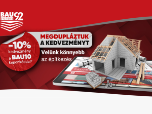 Megdupláztuk a kedvezményt! Most minden termékre 10% kedvezmény, bruttó 1 millió Ft feletti vásárlás esetén!