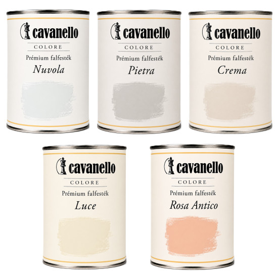 Cavanello Colore prémium mosásálló diszperziós beltéri falfesték – I. színcsoport 5L