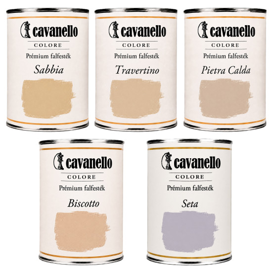 Cavanello Colore prémium mosásálló diszperziós beltéri falfesték – II. színcsoport 5L